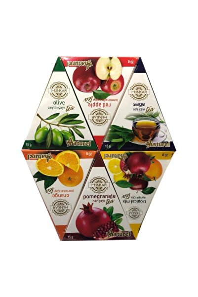 Hünkar Natural 6-Piece Triangle Tea Set