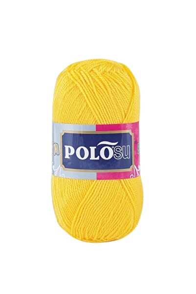 Polosu Lüks Patiklik - El Örgü Patik Ipi - Renk: 384 - Sarı
