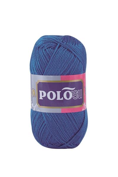 Polosu Lüks Patiklik - El Örgü Patik Ipi - Renk: 312 - Koyu Mavi