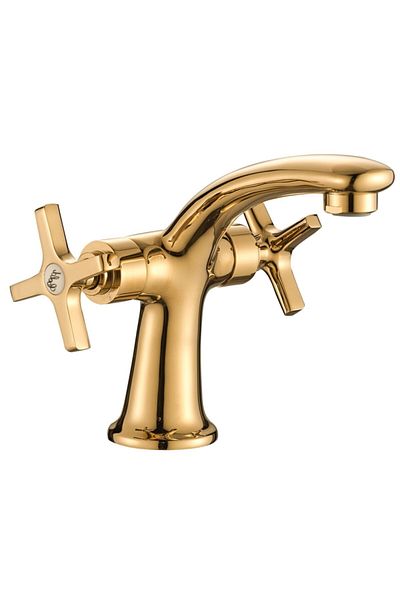NSK Sink Faucet Trinity Double Arm Single Body Gold N3013119
