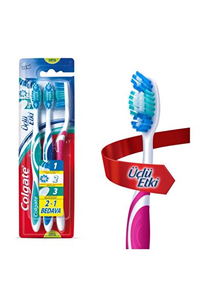 Colgate فرشاة أسنان - تأثير ثلاثي 2+1