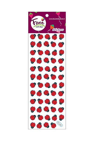 Face Renkli Dünya LADYBUG STICKER