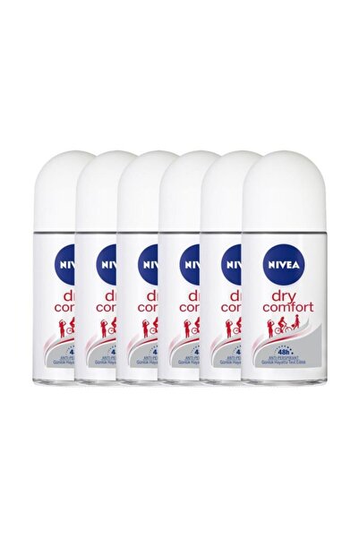 NIVEA Dry Comfort Kadın 50 ml Roll-on 6 lı Avantajlı Paket