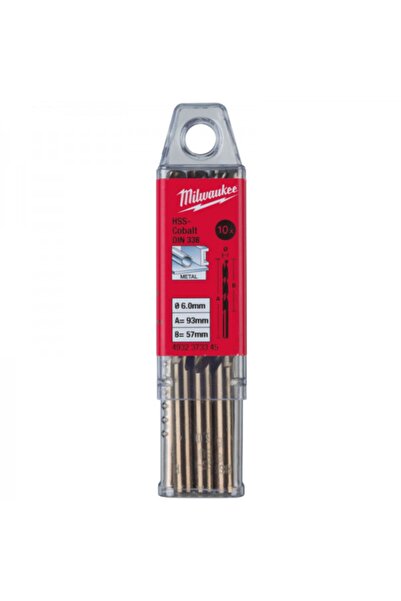 Milwaukee HSS-G Albastru cobalt Metal Matkap Ucu 10'lu Paket 4.2x75mm