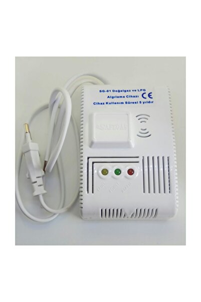 SAFEGAS Gaz Alarm Cihazı Doğalgaz Lpg Dedektörü - Igdaş Gazmer Onaylı