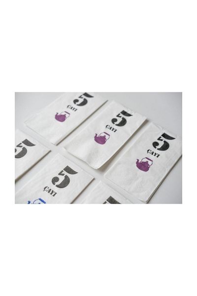 SimeStore Talking Napkin (5 TEA PURPLE) Purple Teapot