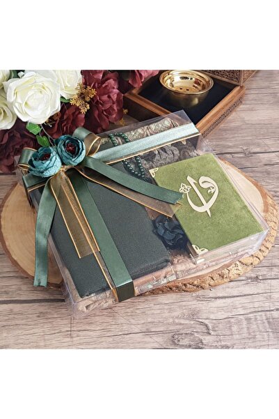 İkranur Anneye Hediyelik Seccade, Kuranı Kerim Cep Boy, Inci Tesbih, Şal Süsl...