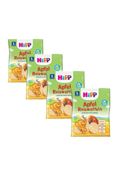 Hipp Organik Elmalı Pirinçli Bebek Gofreti 30 gr x 4 Adet