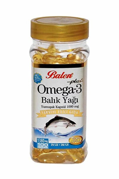 Balen Omega 3 Balık Yağı 1000 Mg 100 Kapsül Tse Helal Sertifikalı