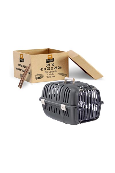 Ferplast Gri Jet 10 Kedi Taşıma Çantası 47x32x29 cm