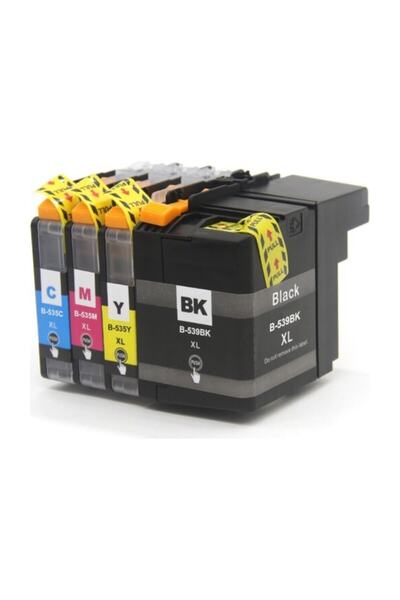 Brother Premium® Brother DCP J105 Uyumlu 4 Renk Muadil Kartuş Seti