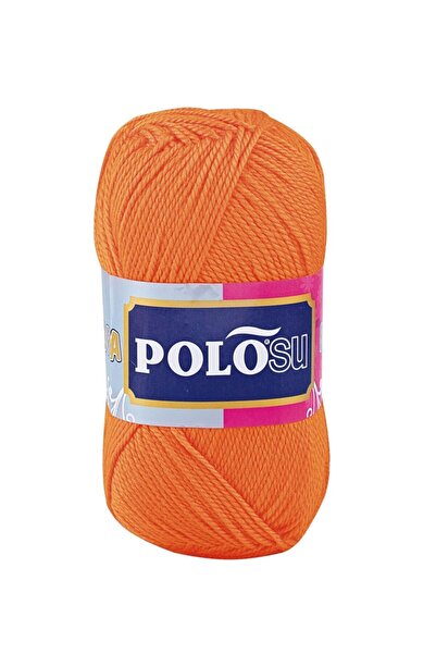 Polosu Lüks Patiklik - El Örgü Patik Ipi - Renk: 365 - Turuncu