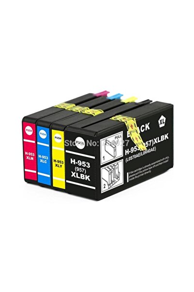 HP 953XL Muadil Kartuş 4 Renk HP 8710, 8720, 7720, 8210