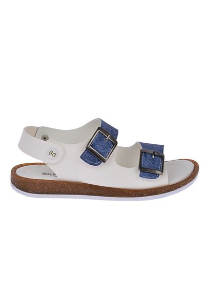 Şirin Bebe Alb Bleumarin - Sandale pentru baieti