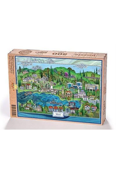 King Of Puzzle Türkiye Miniatures - Husband - Nasuhi Hasan Çolpan Wooden Puzzle 500 Pieces (TS48-D)