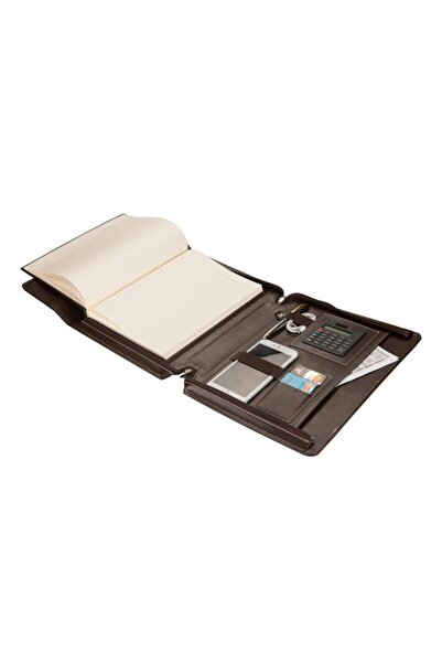 2K Organizer Agenda Diplomat with Handle Zippered Undated Plain 20X28 Notebook Padfolio Vegan 28X34,5 cm