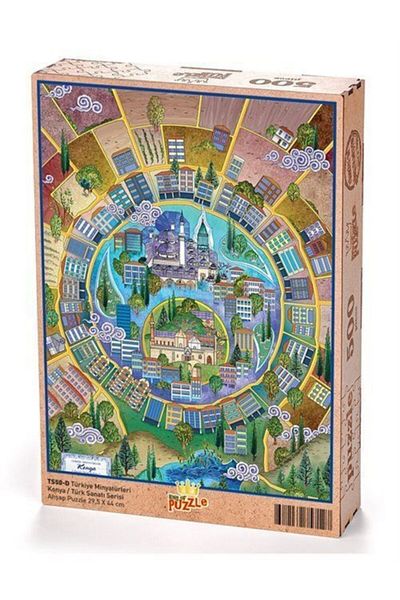 King Of Puzzle Türkiye Miniatures - Konya - Nasuhi Hasan Çolpan	Wooden Puzzle 500 Pieces (TS50-D)