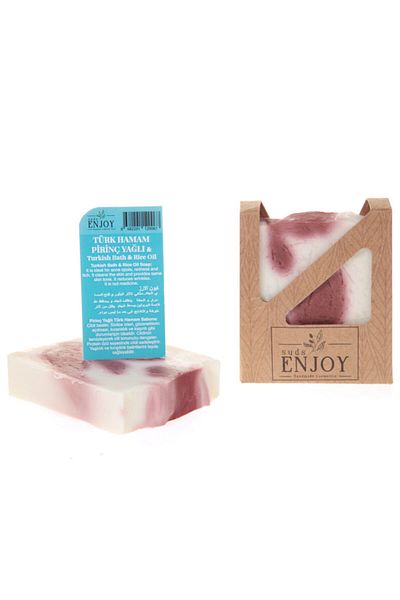 Enjoy Suds Enjoy Natural Turkish Bath & Rice Oil Handmade Skin Tone Balancing Soap 100 gr