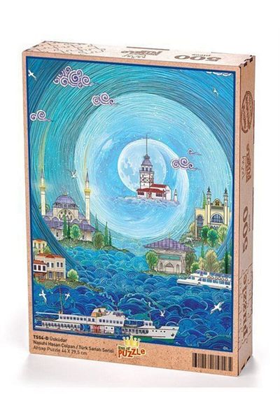 King Of Puzzle Üsküdar - Nasuhi Hasan Çolpan Wooden Puzzle 500 Pieces (TS54-D)