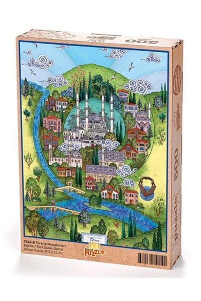King Of Puzzle Türkiye Minyatürleri - Edirne - Nasuhi Hasan Çolpan	Ahşap Puzz...