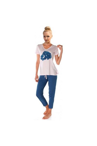 Doremi Set de pijamale Blue Night Dreaming pentru femei Sezon nou