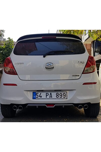 Universal Hyundai I20 09-14 Arası Arka Tampon Difüzör Çift Egzoz Çıkışlı