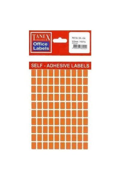 Tanex Ofc-110 Ofis Etiketi Kırmızı 5 Adet 1105305