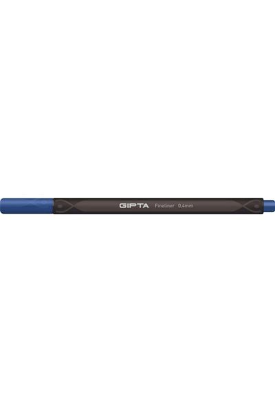 Gıpta Fineliner Felt Tip Pen 0.4 Mm Triangle Midnight Blue 4-k600086-5001 12 Li (1 Pack 12 Pieces)