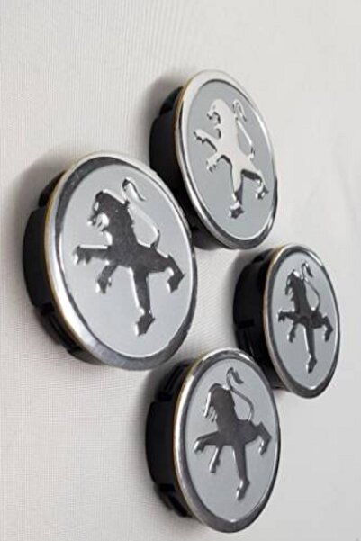 YED Jant Göbeği Peugeot 65/62 (62mm Yuva) 4'lü Set Silver