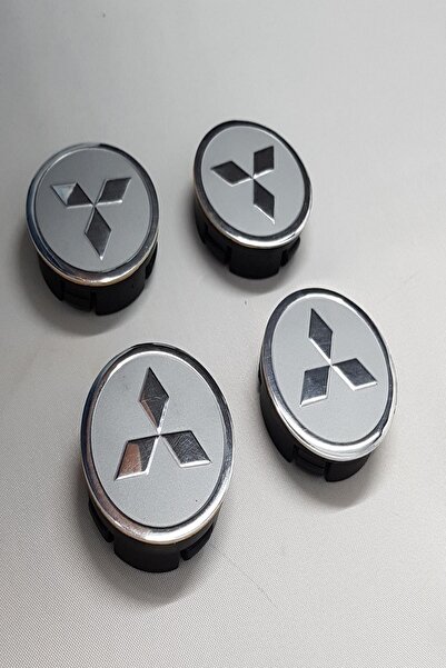 YED Jant Göbeği Mitsubishi 65/60 (60mm Yuva) 4'lü Set Silver