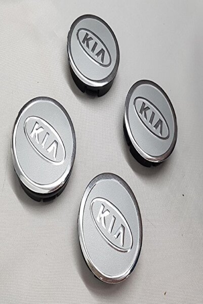 YED Jant Göbeği Kia 65/62 (62mm Yuva) 4'lü Set Silver