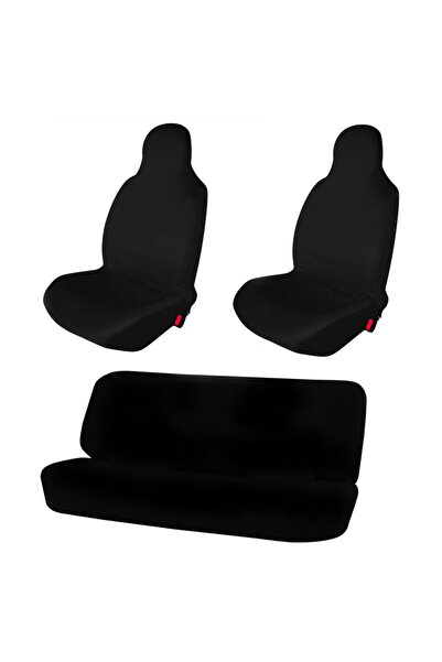 1araba1ev Renault Clio Sport Tourer Oto Koltuk Servis Kılıfı Penye Set Siyah