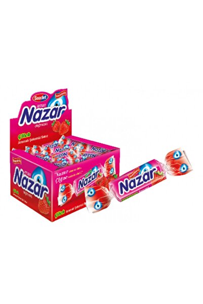 SAADET Evil Eye Sugar-Free Chewing Gum with Strawberry Flavor X 100 Pieces