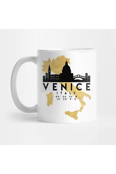 TatFast Florence Italy Skyline Map Art Trophy, Gift, Dowry, Presentation Holder