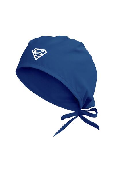Tasarım Trend غطاء رأس للممرضة الجراحية سوبر نورس باللون الأزرق الداكن