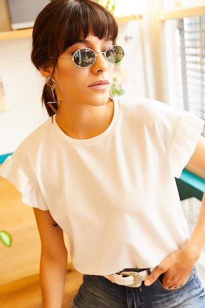 Olalook T-Shirt - Ecru - Regular Fit