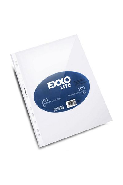 Exxo Lite EcoA4 Perforated Bag File 100 Pack