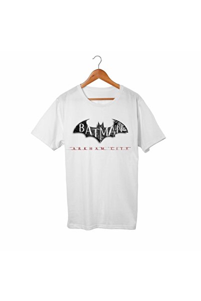 Alfa Tshirt تي شيرت باتمان أبيض للأطفال للجنسين