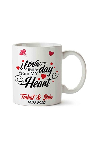 ART HEDİYE I Love You Everyday Valentine's Mug