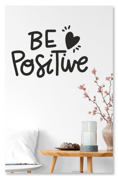 Sticker Sepetim Autocolant decorativ de perete Be Positive