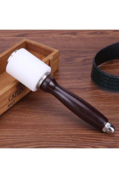 Dopar Ahşap Saplı Plastik Çekiç Tokmak 21 cm Deri El Aletleri