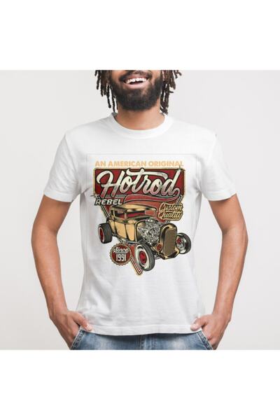 Crazy Američka originalna muška majica Hot Road