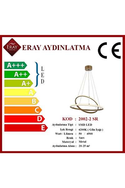 Eray Aydınlatma 2002-2 Eskitme Led Avize