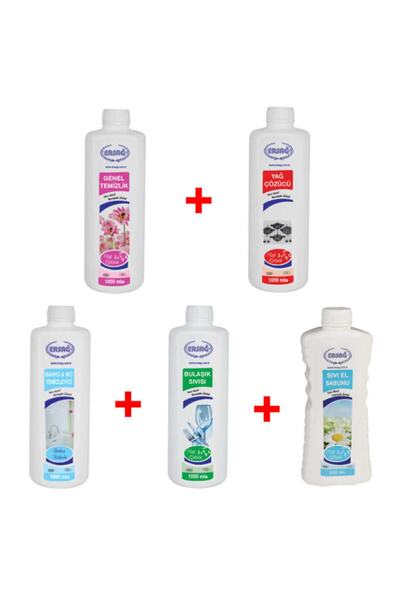 Ersağ Genel Temizlik Banyo Temizleyici  Bulaşık Sıvısı Sıvı Sabun  Yağ Çözücü