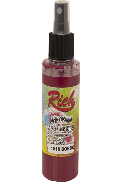 Rich New Fashion Sprey Kumaş Boyası 1518 - Bordo 100 cc