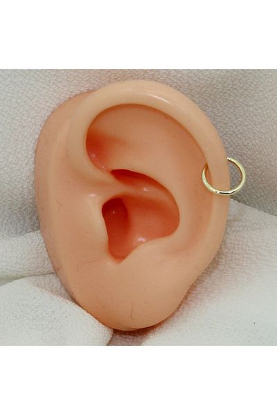 Dianora Piercing حلقة ثقب ذهبية عيار 14 لون أبيض