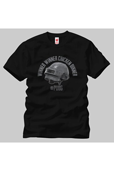 Crazy Player Unknown Battlegrounds Рівень 3 Шолом Erkek Tişört