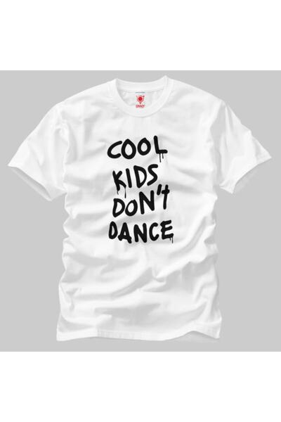 Crazy Чоловічий білий футболка Cool Kids Dont Dance