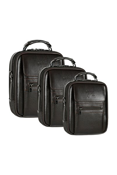 L'Italiano Unisex Black Lambskin Case Vertical Shoulder Bag