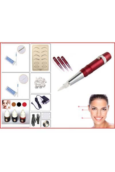 XLINETATTOO Xl-3004 Kalem Tipi Kalıcı Makyaj Makinası Seti - 10 Parça - Hız A...